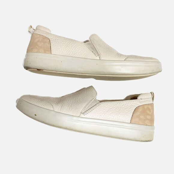 Vionic Penelope Slip-On Cream Textured Leopard Tan Ankle Leather Women’s Size 9 - Picture 6 of 10